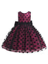 Rain Kids Girl Multi Color Sequin Black Polka Dot Tulle Christmas Dress 6M-4 - SophiasStyle.com